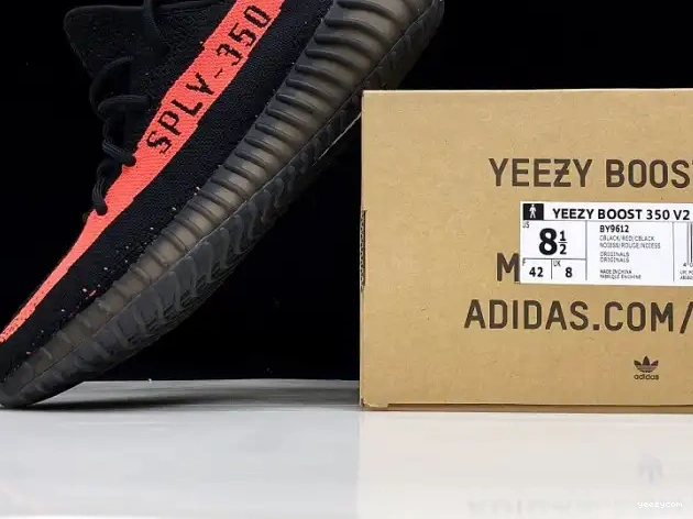 Adidas Core V2 Boost BY9612 350 Red Yeezy Black 0502